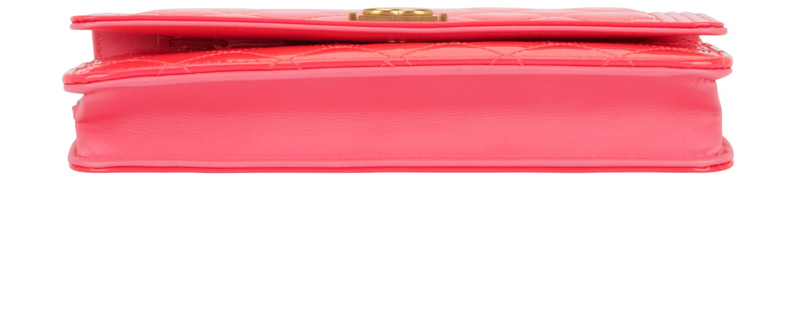 WOC Boy Bag, &pound;1,600, Handbags, Pink, Patent Leather, Top view